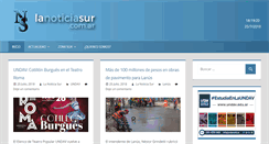 Desktop Screenshot of lanoticiasur.com.ar